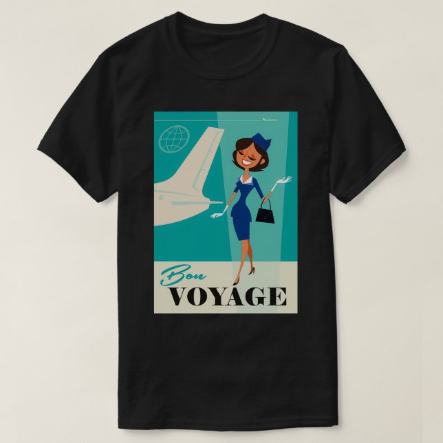 Bon Voyage poster T Shirt (Design framsida)
