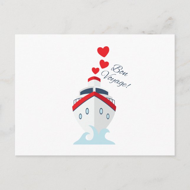 Bon Voyage Vykort (Framsida)