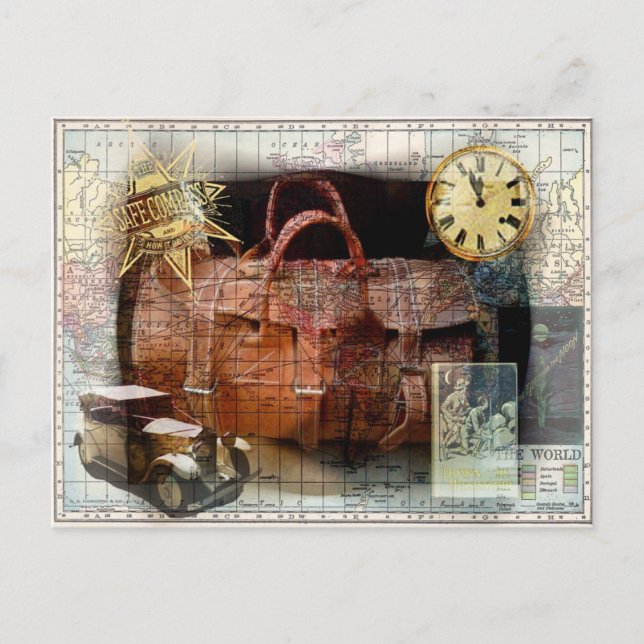 Bon Voyage Vykort (Framsida)