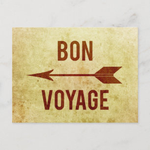 Bon Voyage Vykort