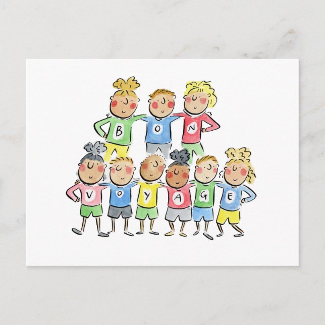 Bon Voyage Vykort (Framsida)