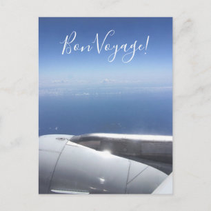 Bon Voyage Window Seat Postcard Vykort