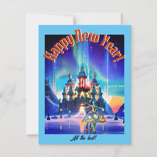 Bon Voyage Winter Boll Poster Julkort (Framsida)