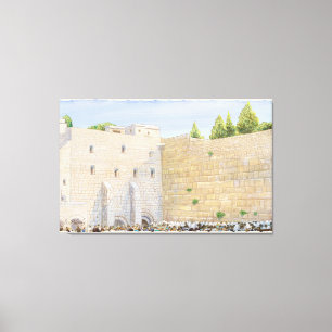 Bön western gammal stadskonst för vägg KOTEL Canvastryck