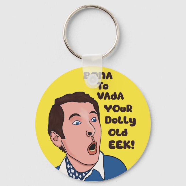 Bona till vada T shirt Nyckelring (Framsida)
