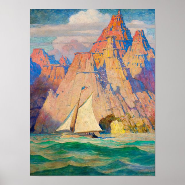 Bonadventure, 1918 av Newell Convers Wyeth Poster (Framsidan)