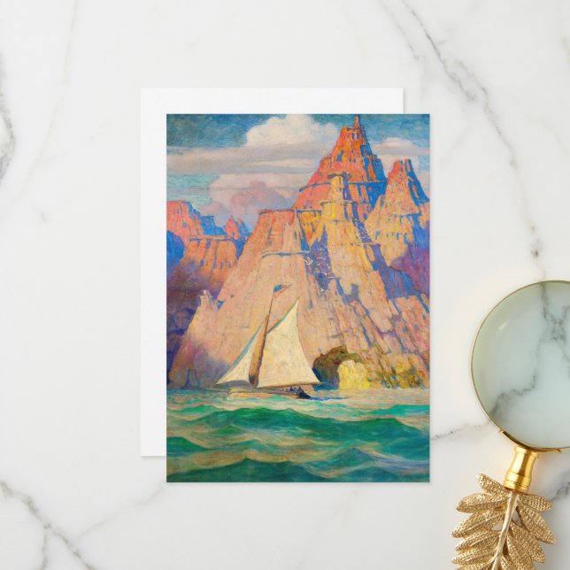 Bonadventure från Newell Convers Wyeth Tack Kort (Fram/Back In Situ)