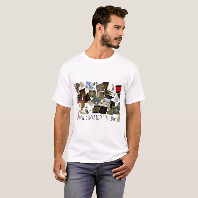 Bonafide4Life.com "album T-tröja Tee (Hel framsida)