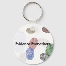 Bonafide Suspect 'Evidence all where' Keychain