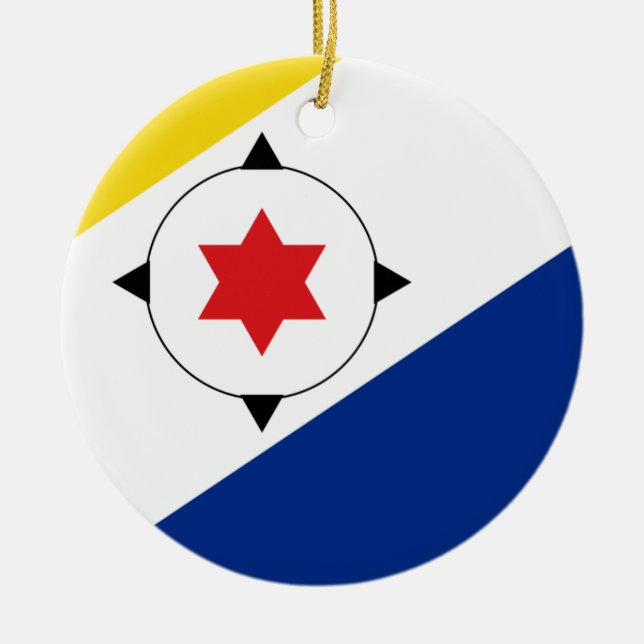 Bonair Island flagga Ceramic Ornament (Framsidan)