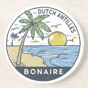 Bonaire Dutch Antilles Vintage Underlägg