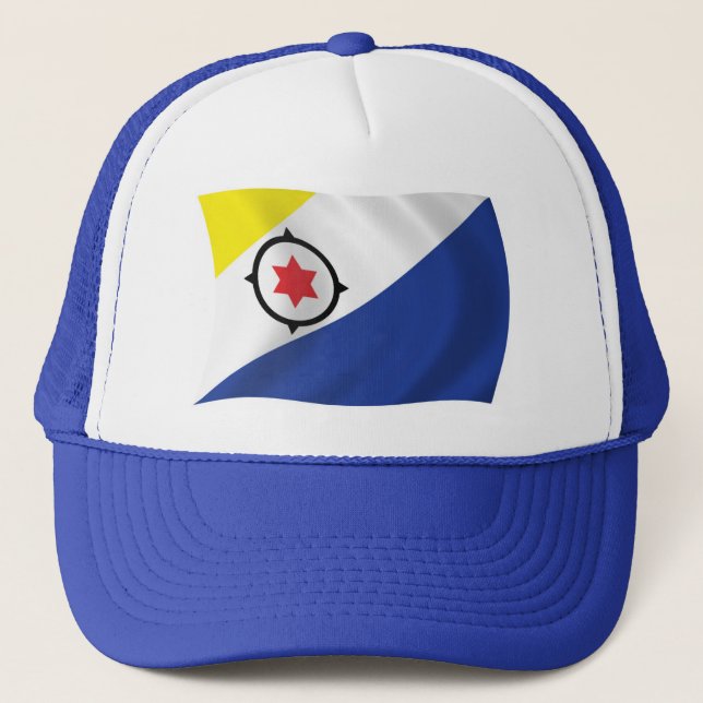 Bonaire Flagga Hatt Truckerkeps (Framsida)