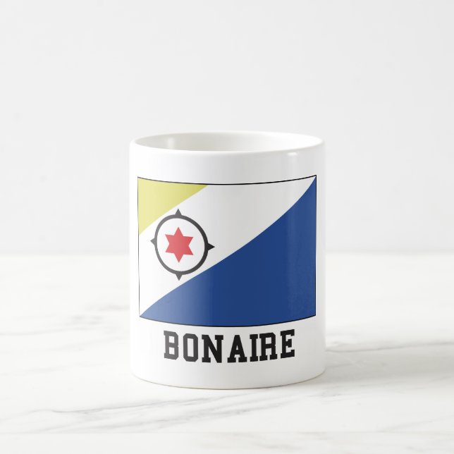 Bonaire flagga kaffemugg (Center)