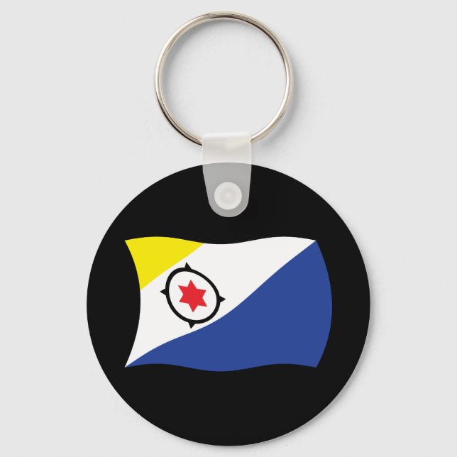 Bonaire Flagga Keychain Nyckelring (Framsida)