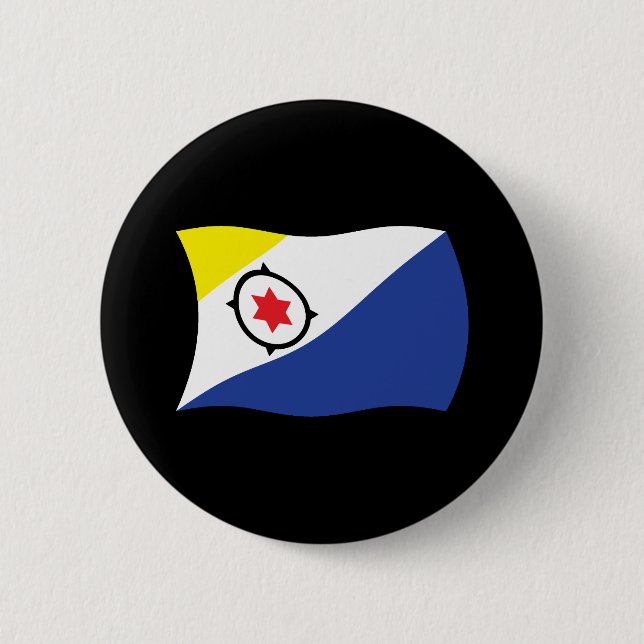 Bonaire Flagga Knapp (Framsida)
