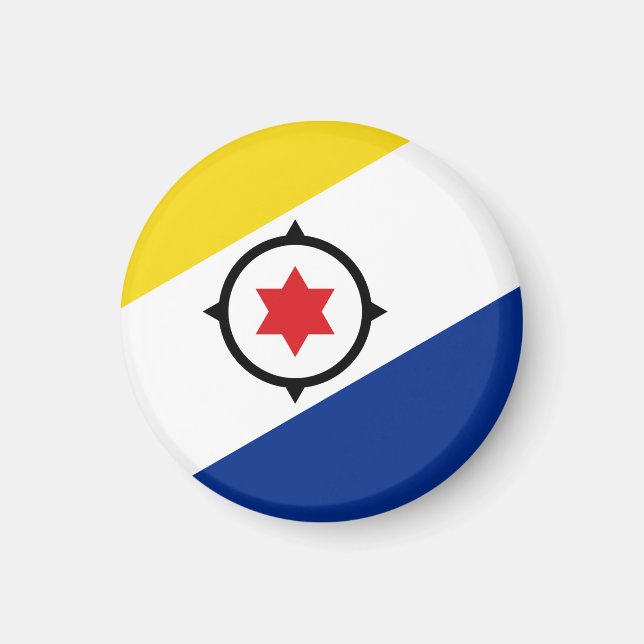 Bonaire Flagga Magnet (Framsidan)