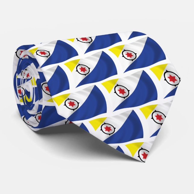 Bonaire Flagga Slipsklämma Slips (Rullad)