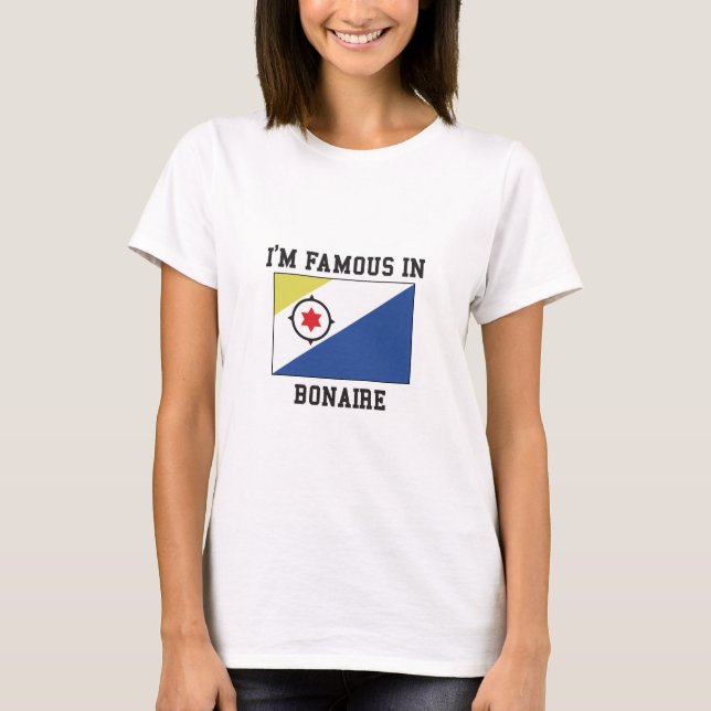 Bonaire flagga t shirt (Framsida)