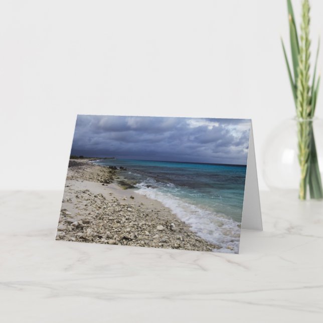 Bonaire-hälsningskort för Västindien Kort (Framsida)