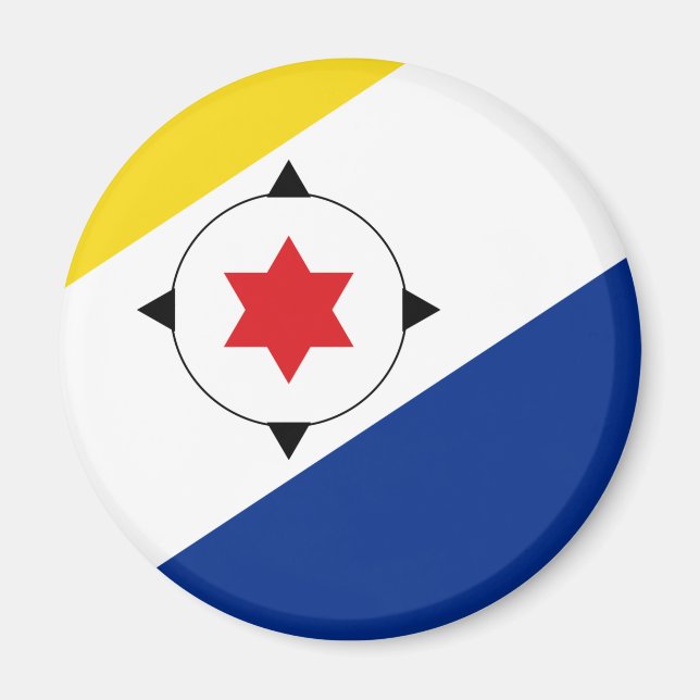 Bonaire Island flagga Magnet (Framsidan)