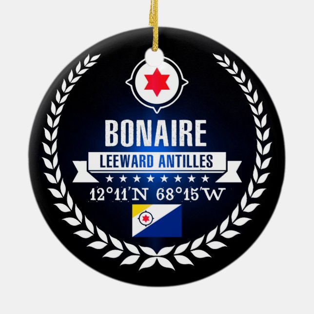 Bonaire Julgransprydnad Keramik (Baksidan)