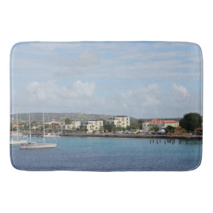 Bonaire Kralendijk Harbour Sailing Boats Badrumsmatta