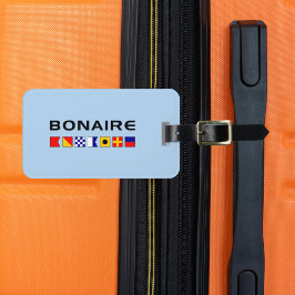 Bonaire Nautical Maritime Sailing Flaggor Bagagebricka