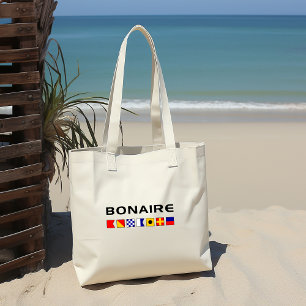 Bonaire Nautical Maritime Sailing Flaggor Tygkasse
