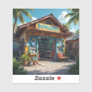 Bonaire presentbutik klistermärken