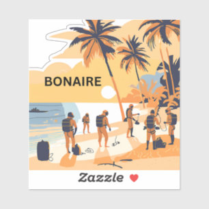 Bonaire skönhet väntar klistermärken
