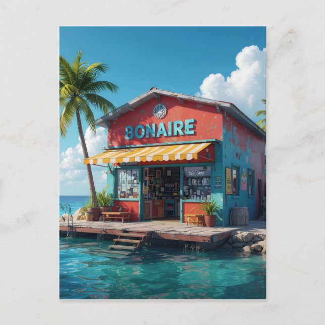 Bonaire-snackbutik Vykort (Framsida)