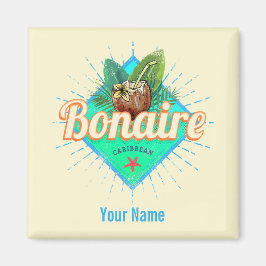 Bonaire Västindien retro-vintagen Magnet