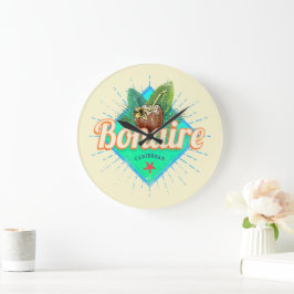 Bonaire Västindien retro-vintagen Stor Klocka