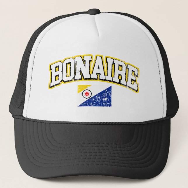 Bonaire Vintage Flagga Keps (Framsida)