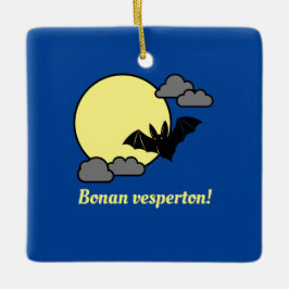 Bonan vesperton! julgransprydnad keramik
