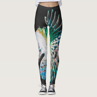 Bönande Fjärilsfisk Leggings