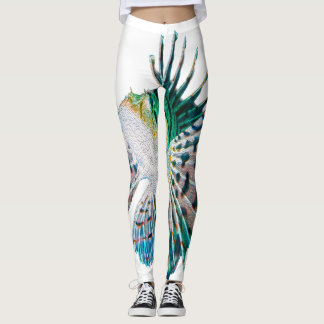 Bönande Fjärilsfisk Leggings