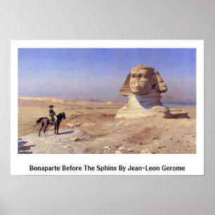 Bonaparte för sphinxen vid Jean-Leon Gerome Poster