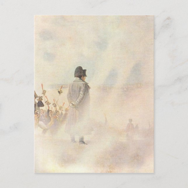 Bonaparte före Moskva Vykort (Framsida)