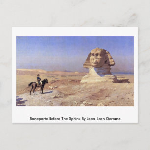 Bonaparte före Sphinx av Jean-Leon Gerome Vykort