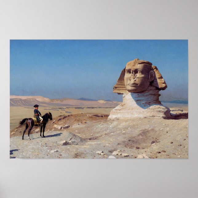 Bonaparte Före Sphinx - Jean-Leon Gerome Poster (Framsidan)