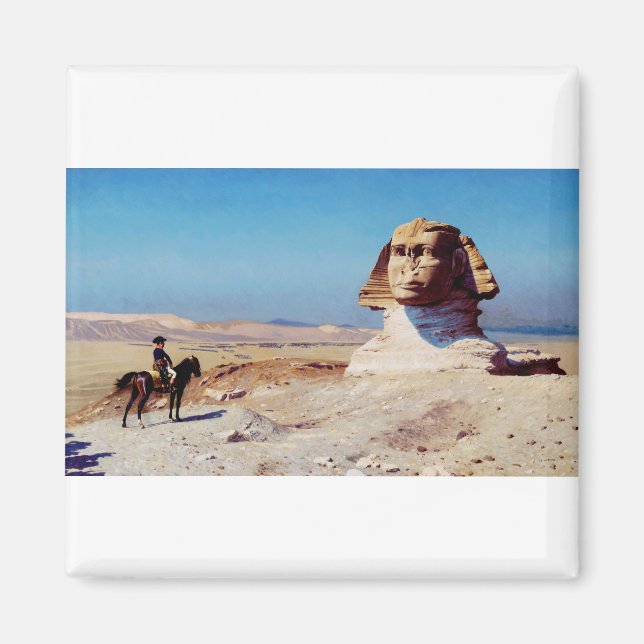 Bonaparte framför sfingen av Jean-Leon Gerome Magnet (Framsidan)