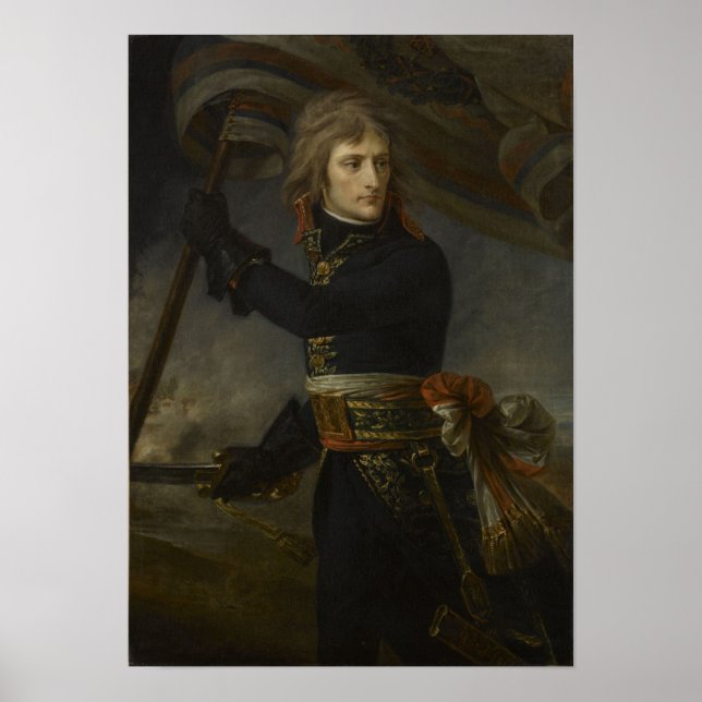 Bonaparte på bron i Arcole Poster (Framsidan)