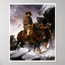 Bonaparte som ledde hans armé genom Alpernorna
