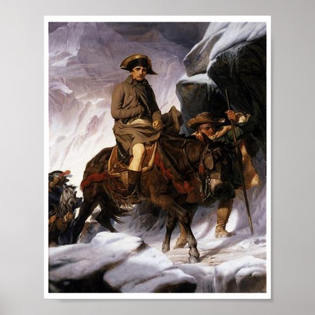 Bonaparte som ledde hans armé genom Alpernorna Poster (Framsidan)