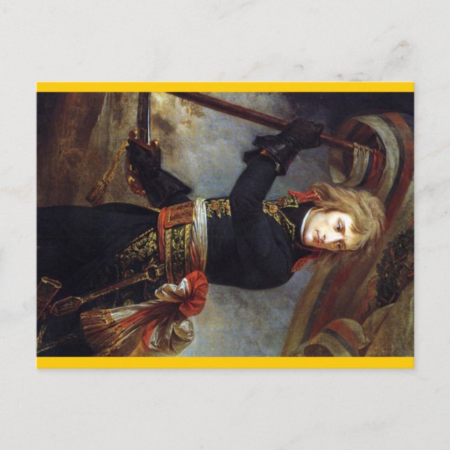 Bonaparte vid Pont d'Arcole ca.1801 Vykort (Framsida)