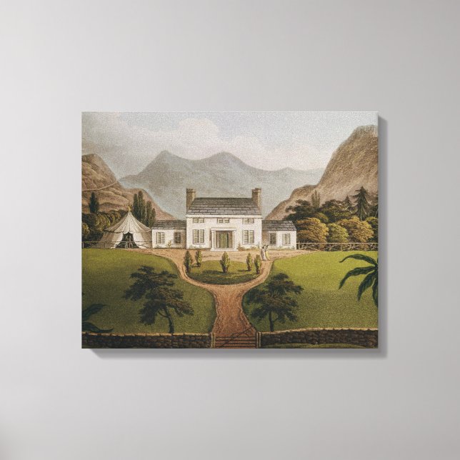 Bonaparte's Mal-Maison at St. Helena, 1821 Canvastryck (Framsida)