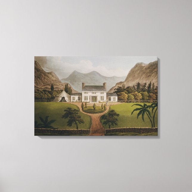 Bonaparte's Mal-Maison at St. Helena, 1821 Canvastryck (Framsida)