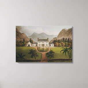 Bonapartes Mal-Maison på St Helena, 1821 Canvastryck