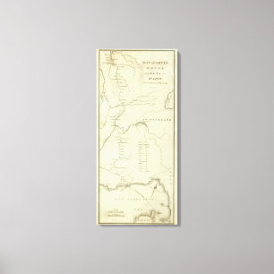 Bonapartes rutt från Elba till Paris Canvastryck